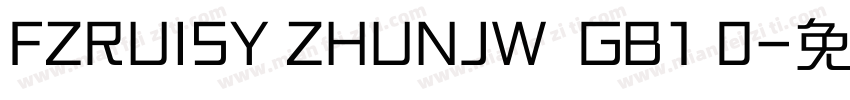 FZRUISY ZHUNJW  GB1 0字体转换